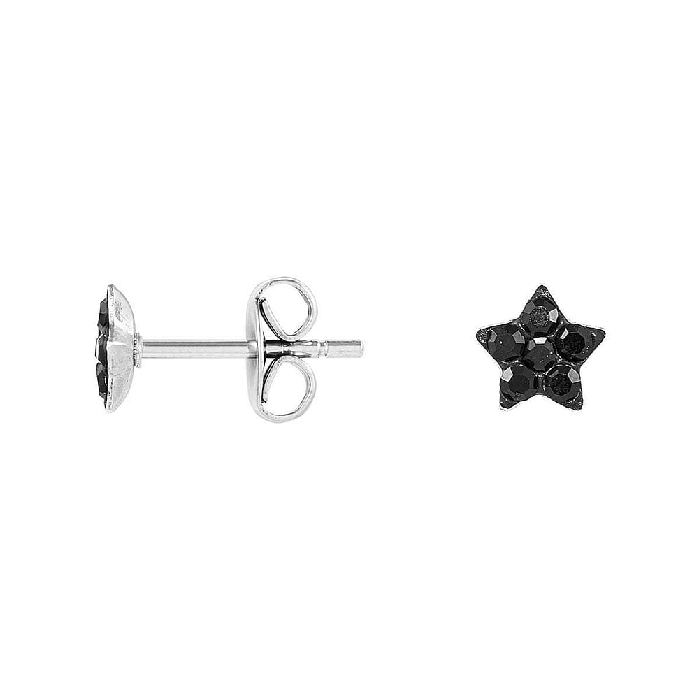 Hmzidz Boucles D'Oreilles Plume En Diamant Noir - Argent 925 Avec Zircon - Cadeau Élégant