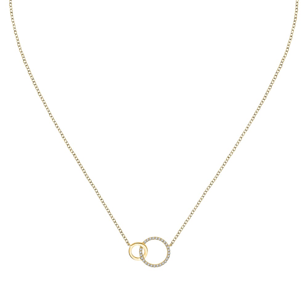 Collier Femme ESPRIT En Cuir Et Argent 925 - Longueur 80 Cm - Pendentif Larme Blanc - Neuf Avec étiquettes