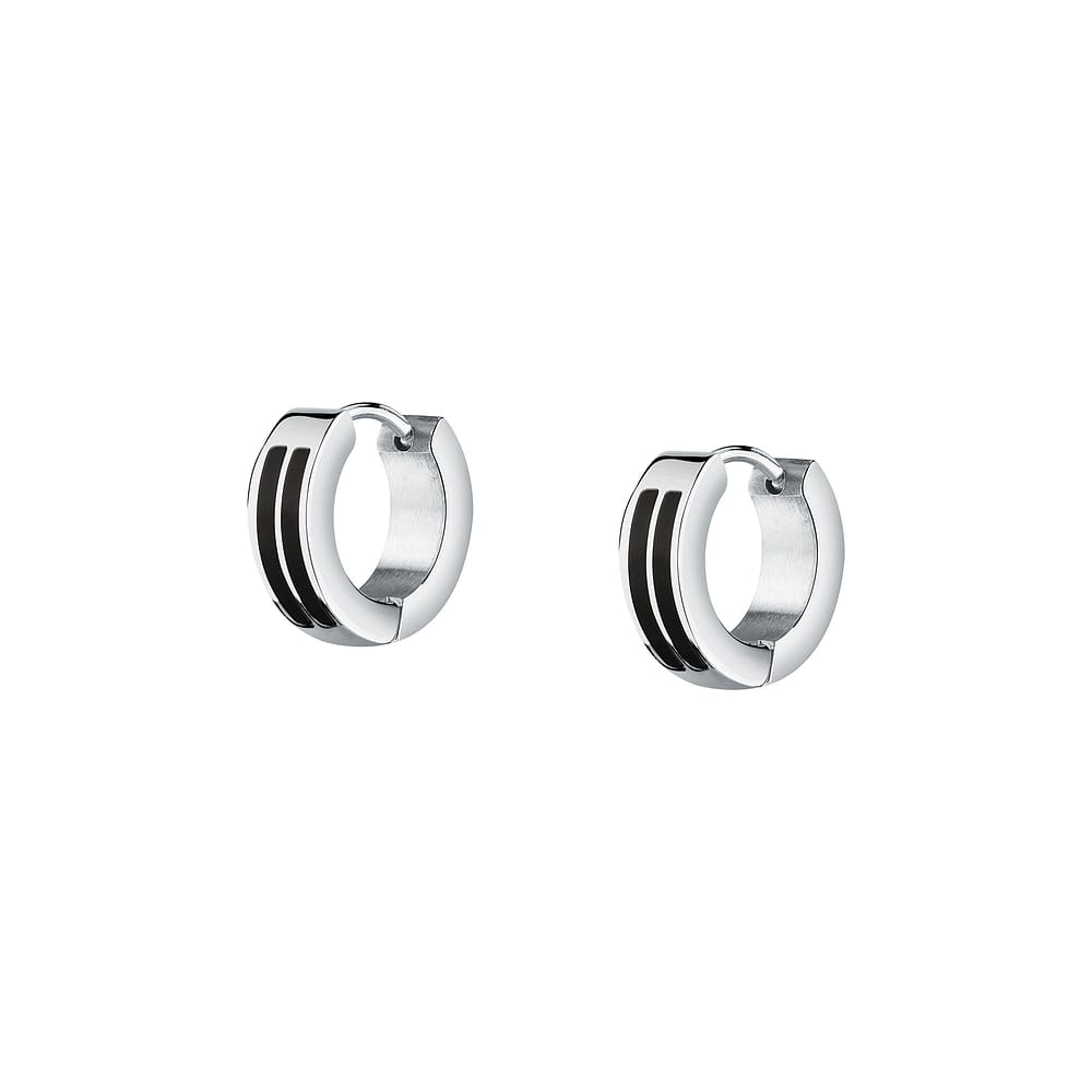 Boucles D'oreilles Créoles Barbelé En Acier Inoxydable 316 - Argenté - Dormeuses - Neuf Avec étiquettes