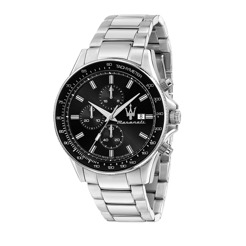 Montre Homme Or Canari Simulé Diamants - Cadran 12h - Étanche 30m - Bracelet Métal Doré