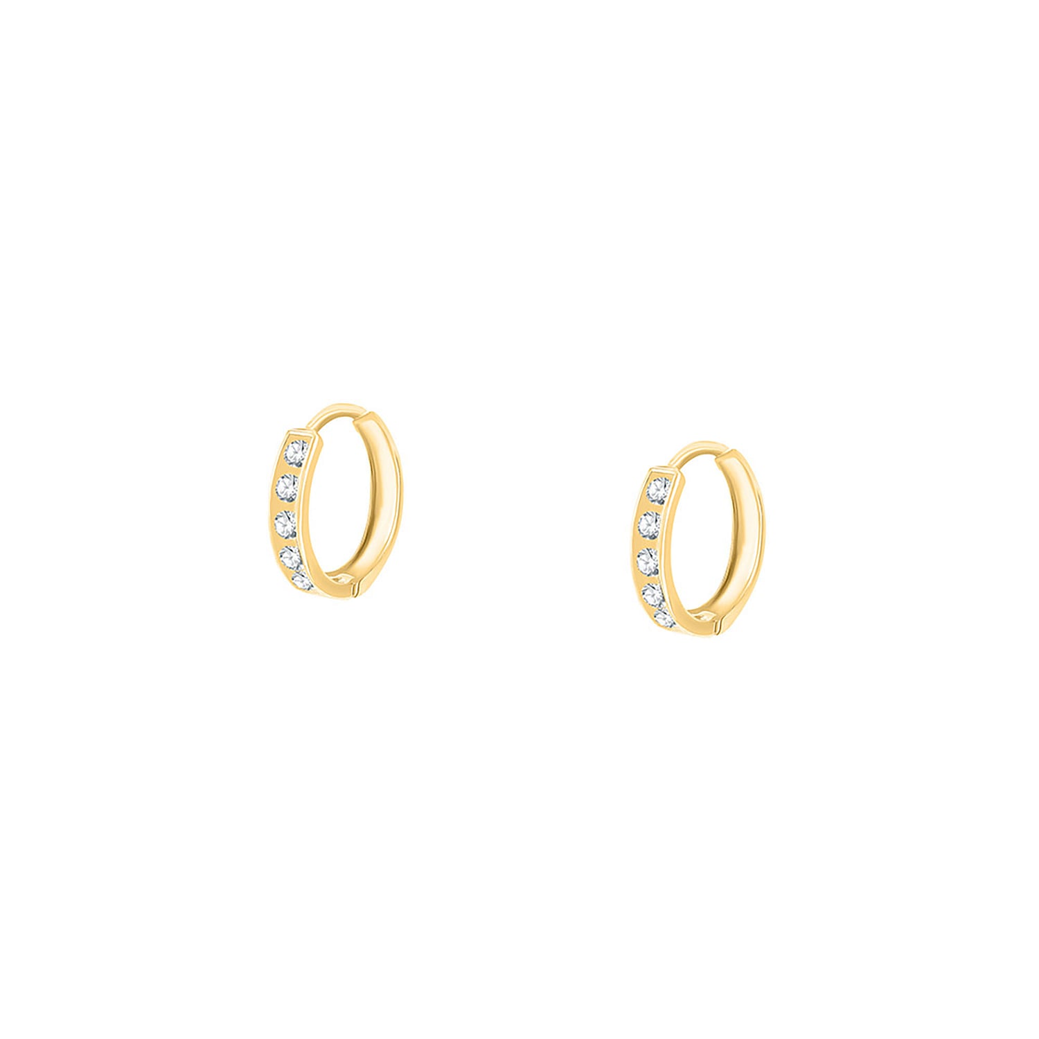 Boucles D'oreilles Femme Or 9 Carats (375/1000) | 9mm X 9mm | Neuves Avec étiquettes