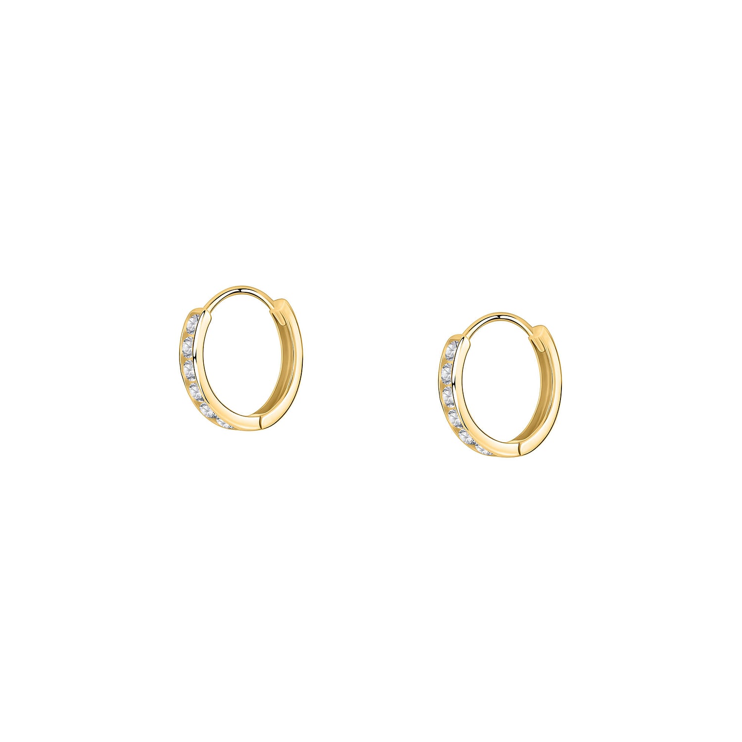 Clou D'Oreille Pour Cartilage En Or 9 Carats (375/1000) Avec Zirconium Cubique 3mm - Femme