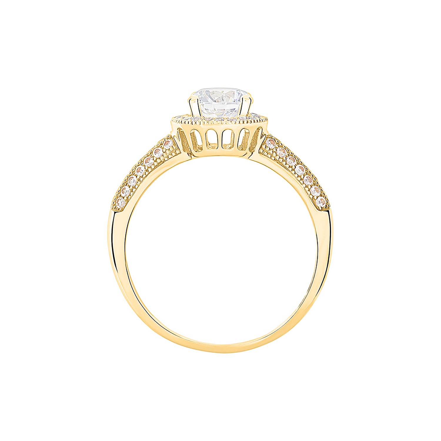 Bague Or 18 Carats (750 Millièmes) 2g - Taille 49, Ovale Ajourée, Pierre Noire
