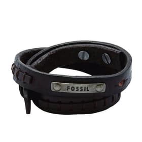 Bracelet FOSSIL en Cuir Marron