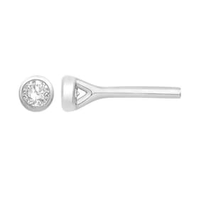 Boucles d'oreilles CLEOR en Or 750/1000 Blanc et Diamant