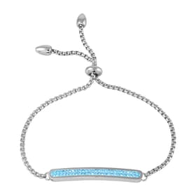 Bracelet CLEOR en Acier et Cristal Bleu