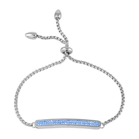 Bracelet CLEOR en Acier et Cristal Bleu