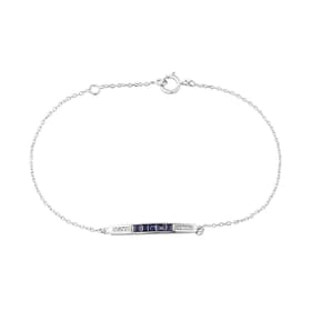 Bracelet LES PETITES MERVEILLES en Or 750/1000 Blanc, Saphir et Diamant