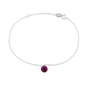 Bracelet CLEOR en Argent 925/1000 et Cristal Violet