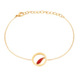 Bracelet MISSISSIPI en Acier Jaune et Corail Rouge