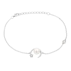 Bracelet CLEOR en Argent 925/1000 Blanc, Perle Synthétique et Oxyde