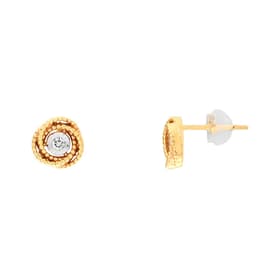 Boucles d'oreilles CLEOR en Or 375/1000 Jaune et Diamant