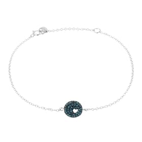 Bracelet CLEOR en Argent 925/1000 Blanc et Cristal Bleu