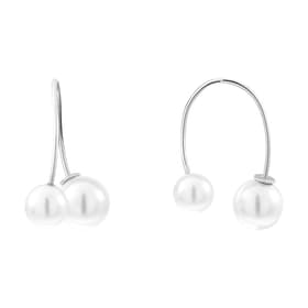 Boucles d'oreilles CLEOR en Argent 925/1000 Blanc et Perle Synthétique Blanc