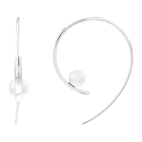 Boucles d'oreilles CLEOR en Argent 925/1000 Blanc et Perle Synthétique Blanc