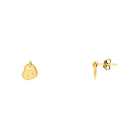 Boucles d'oreilles SOLIS en Argent 925/1000 Jaune et Oxyde