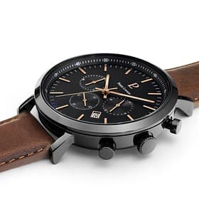 Montre Homme PIERRE LANNIER BARON en Cuir Marron
