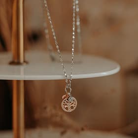 Collier LA PETITE STORY en Laiton Bicolore et Oxyde