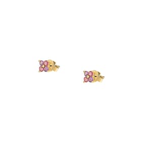 Boucles d'oreilles CLEOR en Argent 925/1000 Jaune et Oxyde Multicolore