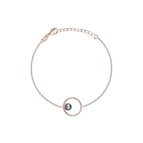 Bracelet PERLE DE NUIT en Argent 925/1000 Rose et Perle Synthétique Noire