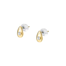 Boucles d'oreilles CLEOR en Or 375/1000 Bicolore et Diamant