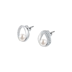 Boucles d'oreilles CLEOR en Argent 925/1000 Blanc et Perle de Culture