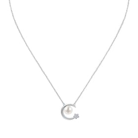 Collier CLEOR en Argent 925/1000, Perle de Culture Blanche et Oxyde forme d'Etoile