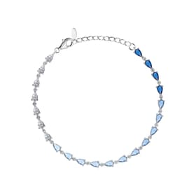 Bracelet CLEOR en Argent 925/1000 Blanc et Oxyde Bleu