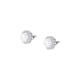 Boucles d'oreilles PERLE DE NUIT en Argent 925/1000 Blanc et Perle Synthétique