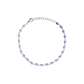 Bracelet CLEOR en Argent 925/1000 Blanc et Oxyde Violet