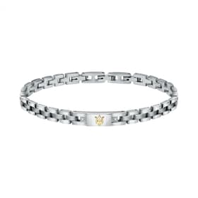Bracelet MASERATI en Acier Bicolore et Diamant 