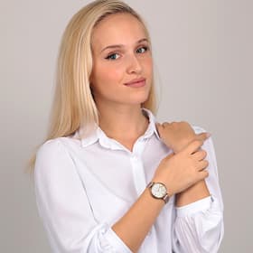 Montre Femme OUI&ME FLEURETTE en Acier Jaune