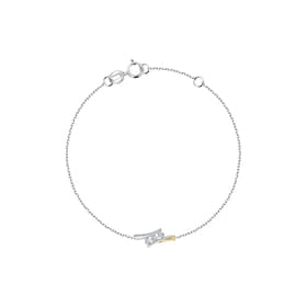 Bracelet CLEOR en Or 375/1000 Bicolore et Diamant