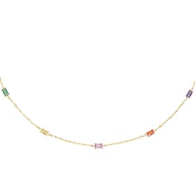 Collier CLEOR en Argent 925/1000 Jaune et Oxyde Multicolore