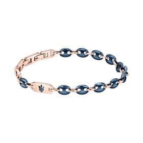 Bracelet MASERATI en Acier Rose et Céramique Bleu