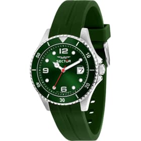 Montre Homme SECTOR bracelet silicone vert