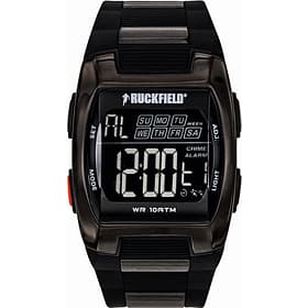 Montre Homme RUCKFIELD en M&eacute;tal et Plastique Noir Etanche
