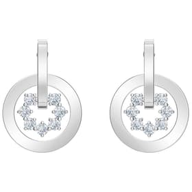 Boucles d'oreilles SWAROVSKI en Métal et Cristal Blanc