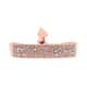 Bracelet LES INTERCHANGEABLES en Zamac, Satin Rose et Cristal