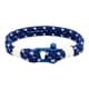 Bracelet ROCHET en Corde Bleue et Acier Bleu
