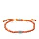 Bracelet FOSSIL en Laiton et Perle Orange
