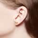 Boucles d'oreilles CLEOR en Or 375/1000 Jaune et Laque