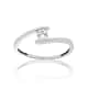 Bague CLEOR en Or 375/1000 Blanc et Oxyde