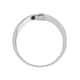 Bague CLEOR en Or 375/1000 Blanc et Oxyde