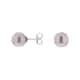 Boucles d'oreilles CLEOR en Argent 925/1000 et Perle Synthétique Blanche