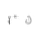 Boucles d'oreilles CLEOR en Argent 925/1000 et Perle de culture Blanche