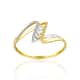 Bague CLEOR en Or 375/1000 Bicolore et Diamant