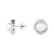 Boucles d'oreilles CLEOR en Argent 925/1000 et Perle Synthétique Blanche