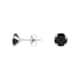 Boucles d'oreilles CLEOR en Argent 925/1000 et Oxyde Noir