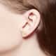 Boucles d'oreilles CLEOR en Argent 925/1000 Jaune